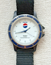 Vintage Pepsi Cola Unisex Watch w/Black Canvas Strap - €21,17 EUR