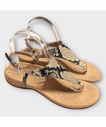 VIONIC Kirra natural snakeskin leather thong comfort sandals size 7 - €37,03 EUR