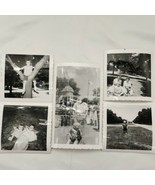 (5) 1959 50s Chicago Summer - Children &amp; Mother Family At Park Outdoor P... - £16.19 GBP