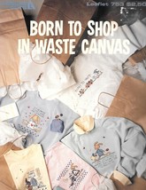 Leisure Arts #753 Born to Shop in Waste Canvas - $8.42