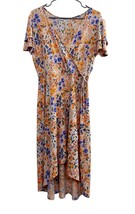 Women&#39;s Gilli Floral High-Low Wrap Dress, Large - $24.86 CAD