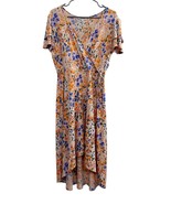 Women's Gilli Floral High-Low Wrap Dress, Large - $24.83 CAD