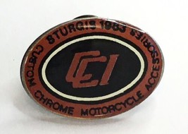 1983 Sturgis Custom Chrome Motorcycle Accessories Vest/Lapel Pin - $6.50
