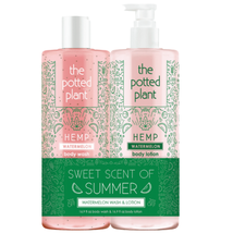 Potted Plant Lotion + Body Wash Duo - Watermelon, 16.9 Oz