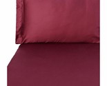 Yves Delorme Triomphe Red King Fitted Sheet Egyptian Cotton Sateen Rubin... - £159.28 GBP