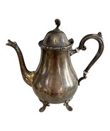 Vintage Leonard Silverplate Coffee Pot – Ornate Footed Teapot with Hinge... - $1,034.68 MXN