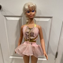 Vintage 1976 3&#39; Tall Ballerina Mattel Barbie Doll with Clothing &amp; Jewelry - £274.49 GBP
