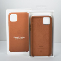Original Apple Leather Snap Case Cover iPhone 11 Pro Max Saddle Brown MX... - £5.49 GBP