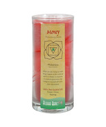 Aloha Bay Spine Chakra, Money, Scented Candle 11 oz, red orange tall glass - £17.17 GBP