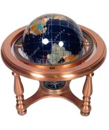 Piccolo Blu Globo Su Rame Quad Stand - $1,101.80