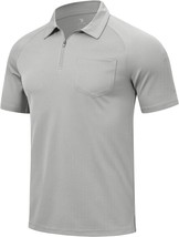 Golf Sports Collared T-Shirts By Rdruko Men&#39;S Polo Shirts With Pocket Short - £27.68 GBP