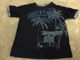 Quick Sand Boys Blue Beach Palm Tree Short Sleeve Shirt T-Shirt 3T - $4.90