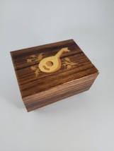 Reuge Music Box Italy Swiss Musical Movement Wood Inlay Lute For The Good Times - $15.00