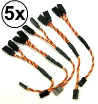 5Pcs 6in RC Servo Y-Harness Extension Twisted Wire For Futaba JR Spektrum - £12.57 GBP