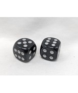 Set Of (2) Borealis 16mm W/Pips Smoke/Silver D6 Dice - £9.61 GBP