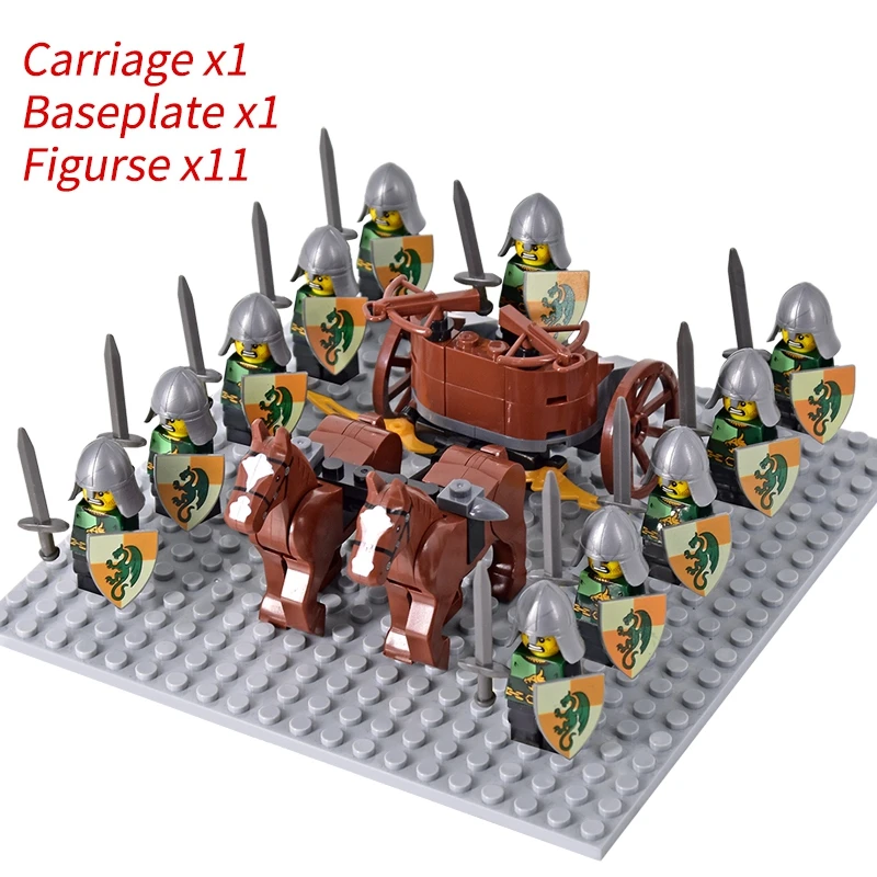 Medieval Age Castle Knights Spartan Warriors Crusader Roman Legion -Set 04 - £28.30 GBP