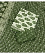 Indian Dress Cotton Suit-Unstitched Cotton Suit Set-Cotton Print Suit-3P... - $60.00