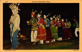Vintage Chuck Abbot Photo POSTCARD- &quot;Navajo Ceremonial Dancers&quot;, Arizona BK56 - £4.35 GBP