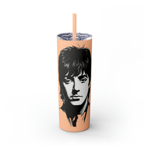 Personalized Skinny Tumbler w/ Straw | 20oz Double-Wall Insulated | Custom Drink - £31.45 GBP