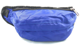 New Fanny Bag Pack Pouch Travel Solid Blue Multi Pocket Expandable Waist Belt - £7.24 GBP
