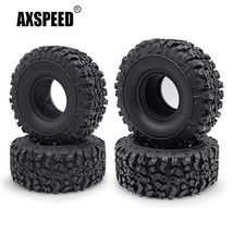  1/4Pcs 1.9inch/2.2inch Beadlock Rubber Tyres Wheel Tires for Axial SCX10 Wraith - £31.14 GBP