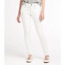 NWT Womens Size 12 12x31 LL Bean White Mid-Rise Signature Premium Skinny Jeans - £31.32 GBP