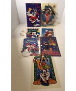 Christmas Vintage Disney Window Color Clings Mickey Minnie Pluto Daffy D... - $29.00