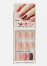 Kiss ImPress press on nails manicure BIP504F Autumn 83002 BNIB - £7.45 GBP