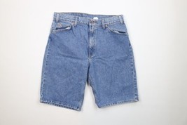 Vintage 90s Levis 550 Orange Tab Mens 36 Distressed Denim Jean Shorts Jorts Blue - £54.47 GBP