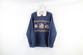 Vintage 90s Womens XL Faded Country Primitive Flower Collared Sweatshirt... - $54.40
