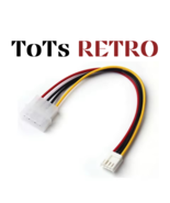 4 Pin Molex to 3.5&quot; Floppy Drive FDD Power Adapter Cable 4 BlueSCSI Zulu... - $4.79 CAD