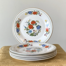 6 Aynsley Famille Rose Dinner Plates Bone China England Ching Dynasty Repro - £79.78 GBP