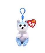 TY Beanie Baby (Beanie Bellies) - THUNDER the Husky Dog (Key Clip - 4 inch) - $17.78 CAD