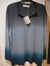 Women&#39;s Winter one ply Berkley Cashmere Wool ombre tunic sweater plus 3X $225 - £72.33 GBP