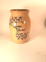 Vintage Salt Galzed Stoneware Crock, &quot;Home Sweet Home&quot;  - £35.08 GBP
