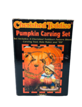 Cherished Teddies Bear Figurine Ed Halloween Pumpkin Carving Tool Set 46... - £32.61 GBP