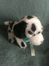 Gently Used Small Justice Plush Black &amp; White Dalmatian MADDIE Puppy Dog Stuffed - £11.79 GBP