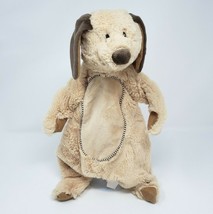 Kellytoy Baby Brown Tan Puppy Dog Flat Security Blanket Stuffed Animal Plush - £37.07 GBP