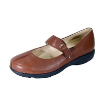 PEERAGE Deena Women Wide Width Stylish Classic Mary Jane Leather Shoes - £36.01 GBP