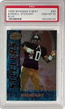 Kordell Stewart 1995 Bowman&#39;s Best Blue Rookie Card (RC) #60- PSA Graded 10 Gem  - £39.92 GBP