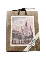 St Louis Cathedral New Orleans 1976 Historic Roofing Slate Wall Picture  - £27.09 GBP