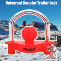 Universal Coupler Locks Trailer Locks Ball Hitch Locks Steel W/ 2keys RETRUE - $43.98