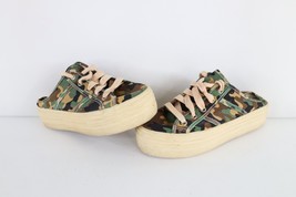 Vtg Y2K 90s Streetwear Womens 7 Distressed Camouflage Platform Sneakers ... - $89.05