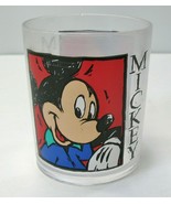 Vintage Thermo-Serv Disney Mickey Plastic Cup USA Colorful Clear Bar - £6.73 GBP