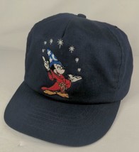 VTG Disney Character Fashions Cap Mickey Mouse Fantasia Leather Adjustab... - £39.86 GBP