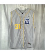 Nike Men&#39;s XL Detroit Tigers Sleeveless Alternative #31 Jersey MADE USA - £149.04 GBP