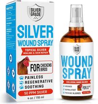 Organic Chicken Wound Spray with Colloidal Silver - 4 Oz for Natural Hea... - $45.49
