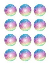 Disco Ball Party Edible Cupcake Images - Cupcake Toppers - $9.99+