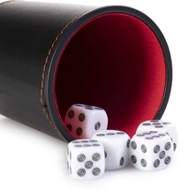 Cross Border Supply with Velvet Fabric, Silent Leather Dice Cup, Bell Mouth Colo - £86.03 GBP