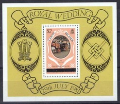 Caicos Island 11 MNH overprinted Royal Wedding Souvenir Sheet ZAYIX 0224S0299 - £1.59 GBP